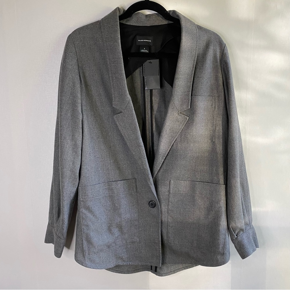 Club Monaco Twill Wool Blazer